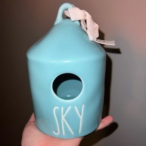 Light blue Rae Dunn birdhouse